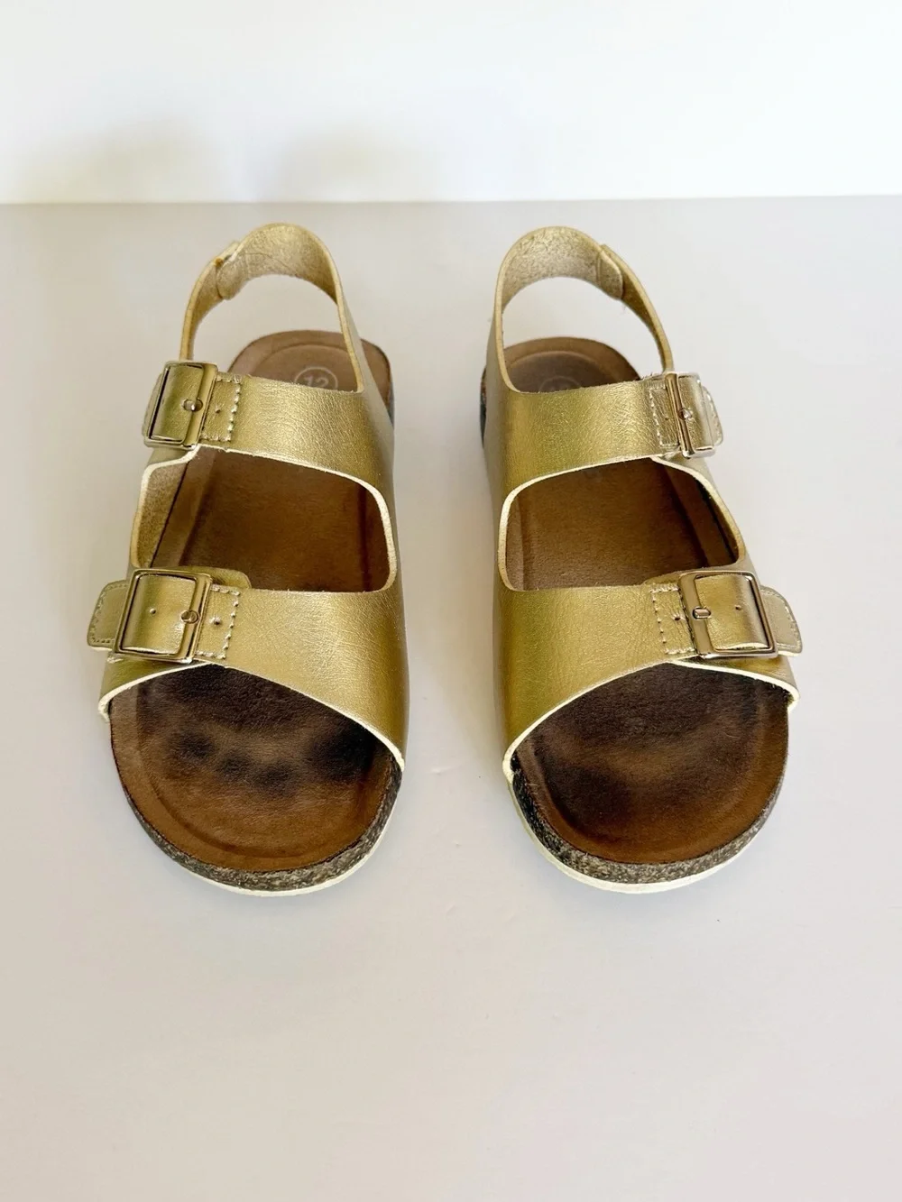 Cat & Jack Toddler Girls Reagan Footbed Gold Sandals